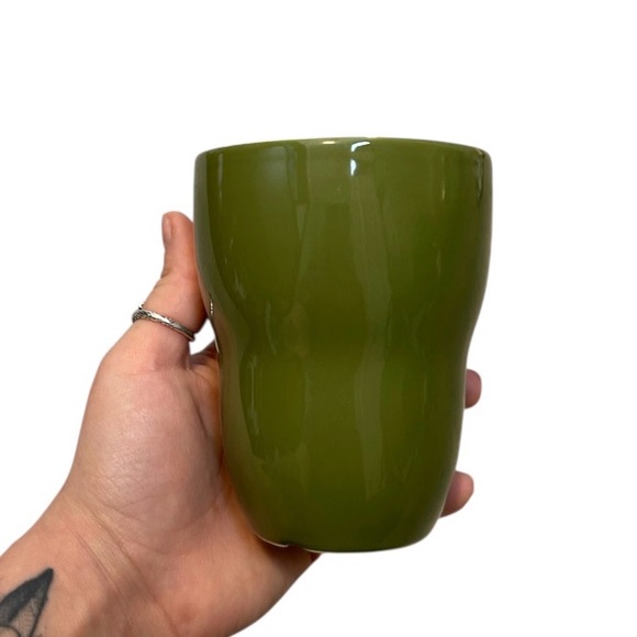 Starbucks Other - 2008 Starbucks by Aida Double-Walled No Handle Ceramic Mug In Green